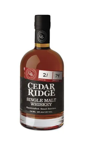 Cedar Ridge Single Malt Whiskey 750 ml