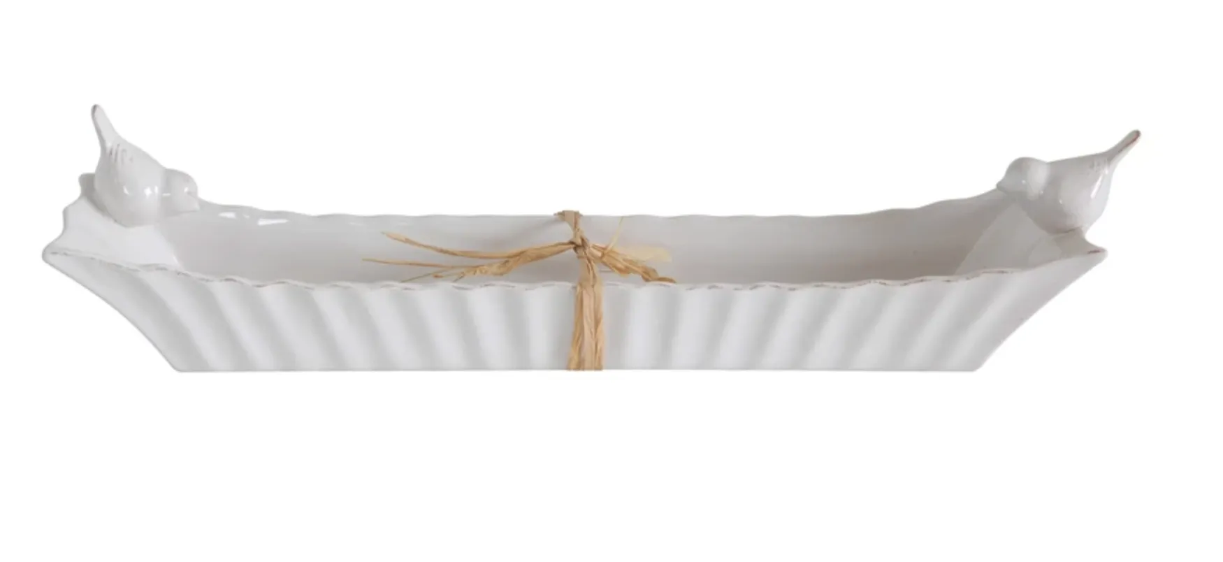 Ceramic Cracker Dish with 2 Birds