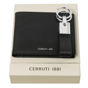 CERRUTI 1881 NPKW914A - Set Zoom Black (key ring & wallet)