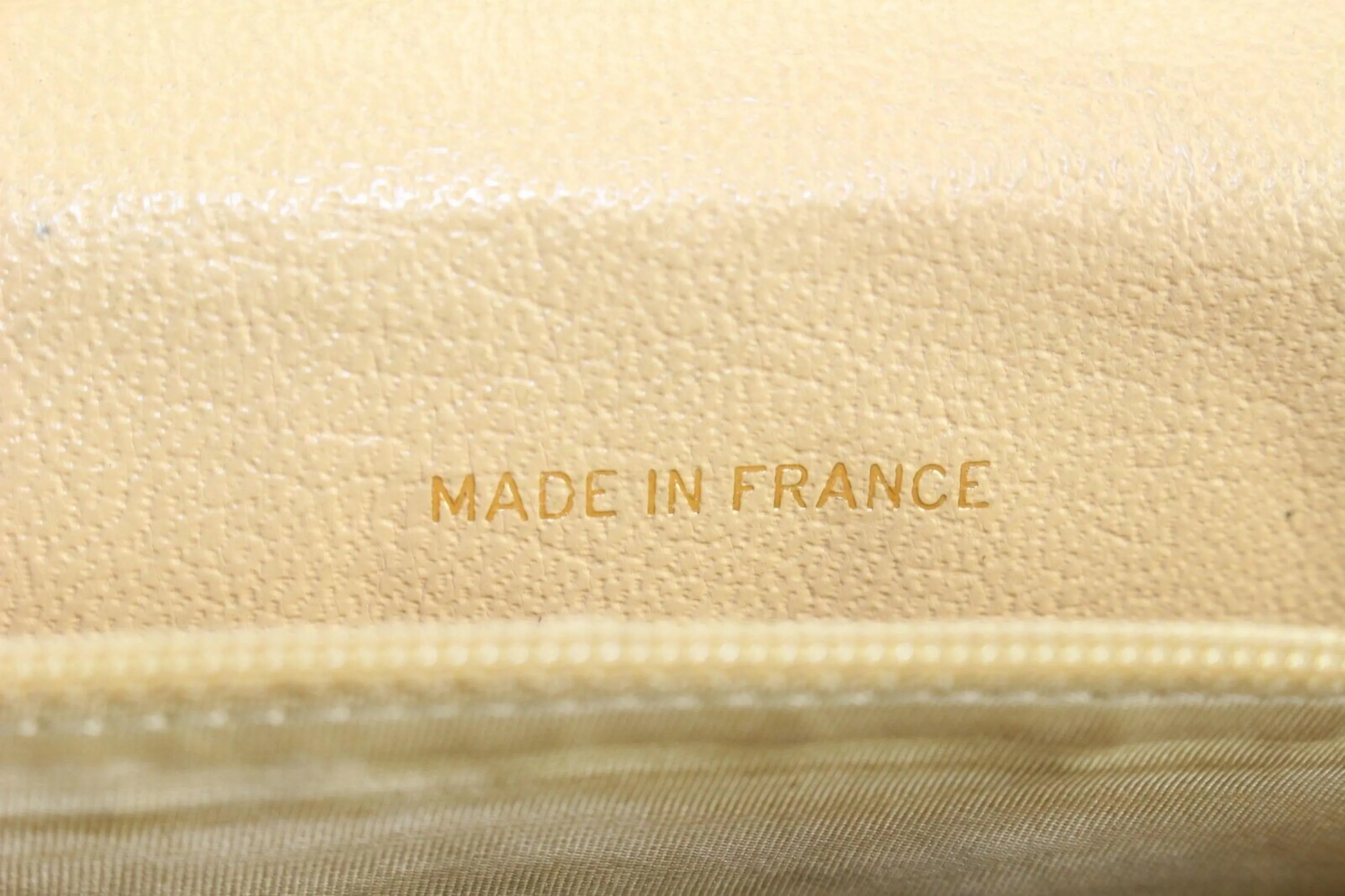 Chanel Beige CC Long Bifold Flap Wallet 2C512S