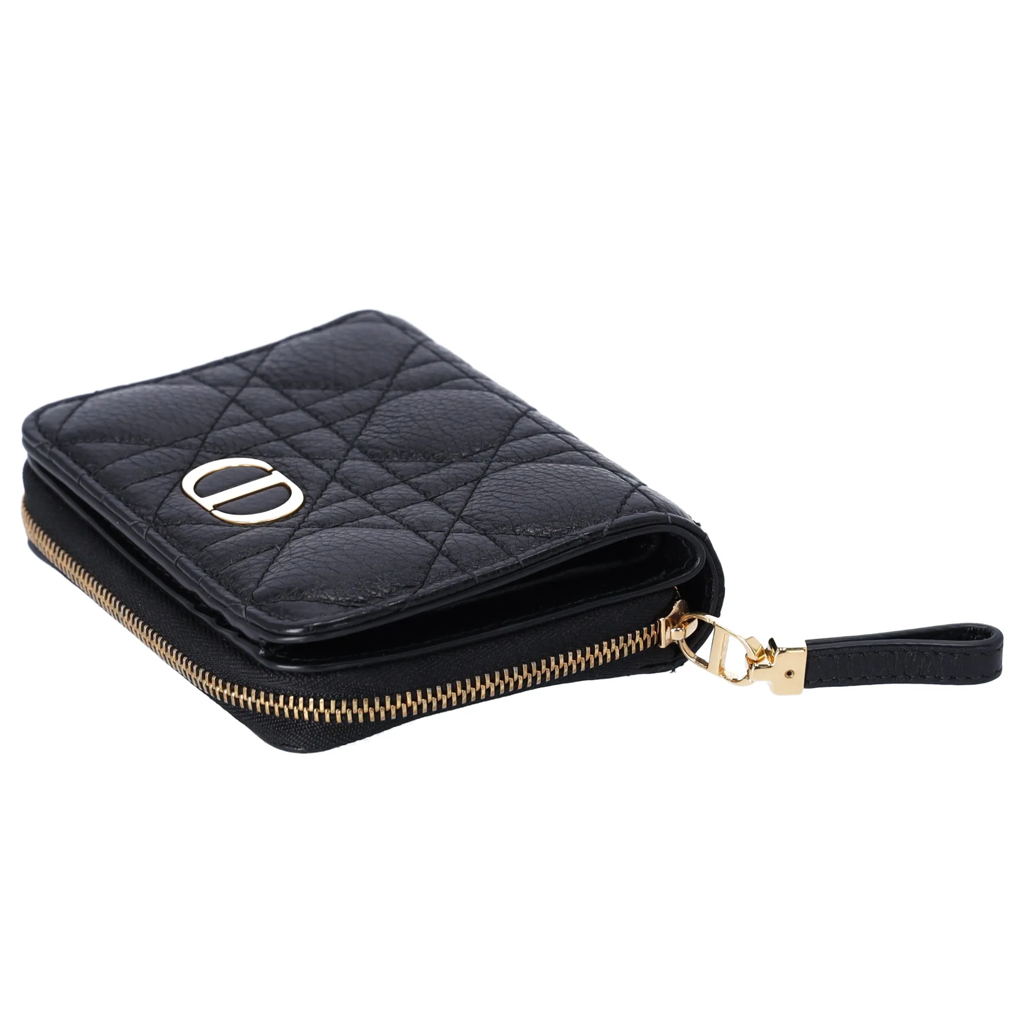 Christian Dior Caro Scarlet Bifold Wallet S5032UWHC_M900 Black