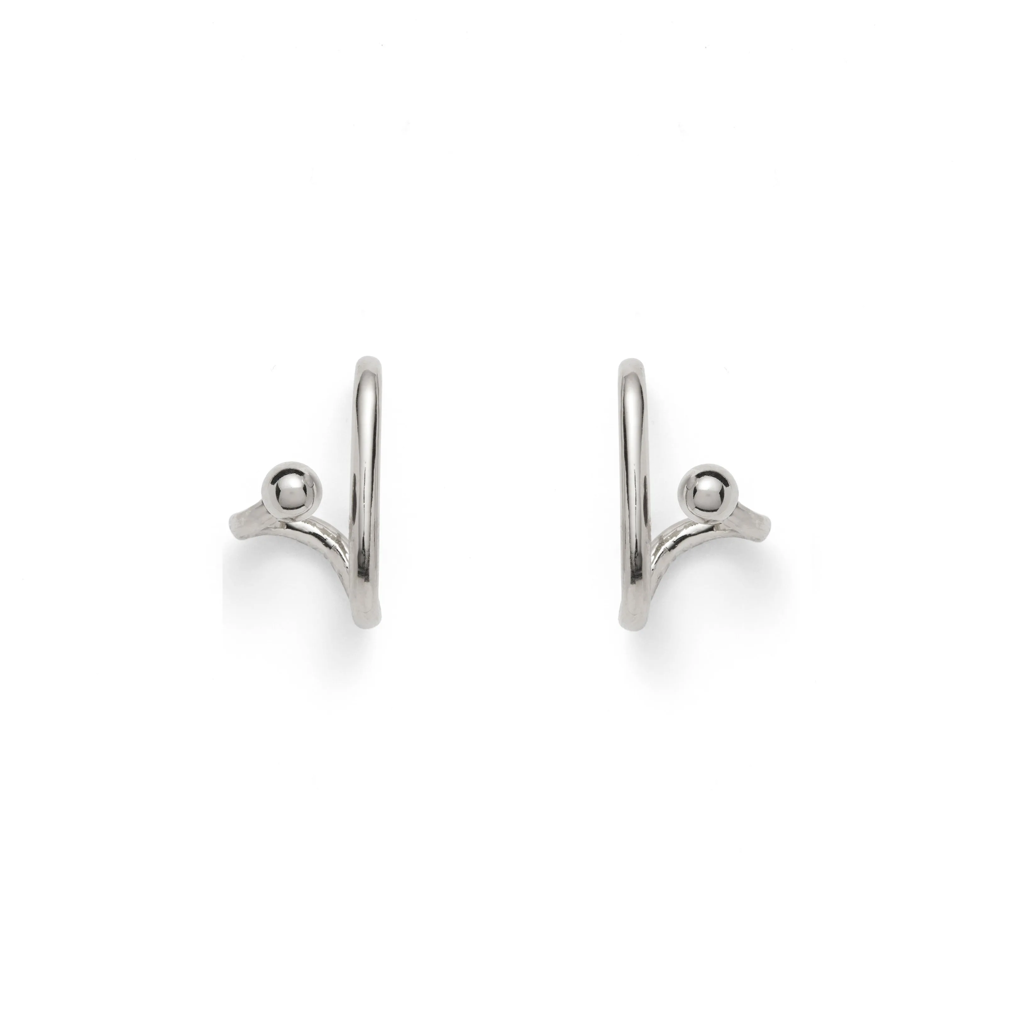 Clutch Earring in Silver