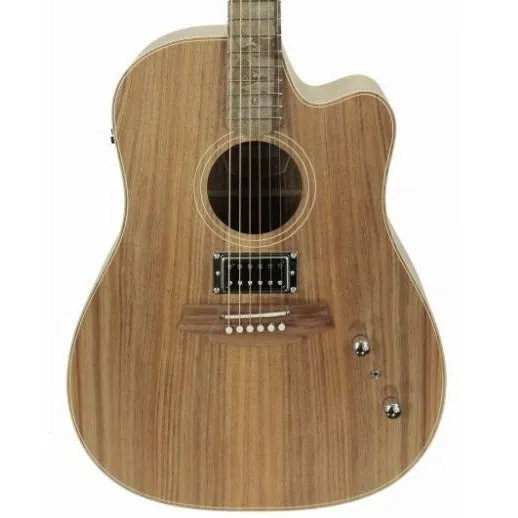 Cole Clark FL2EC Acoustic Electric w/ Humbucker, All Blackwood
