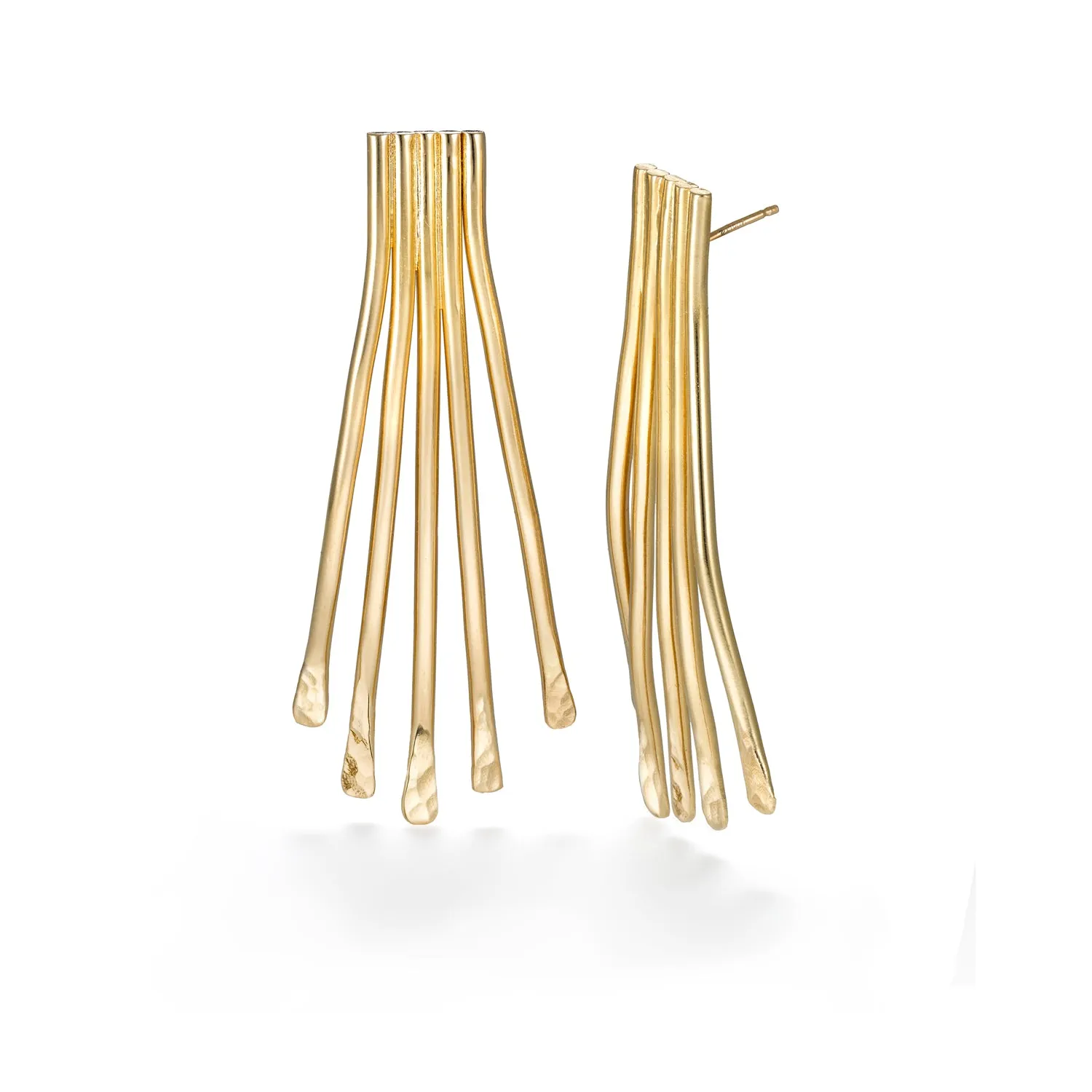 Combing Through post earrings