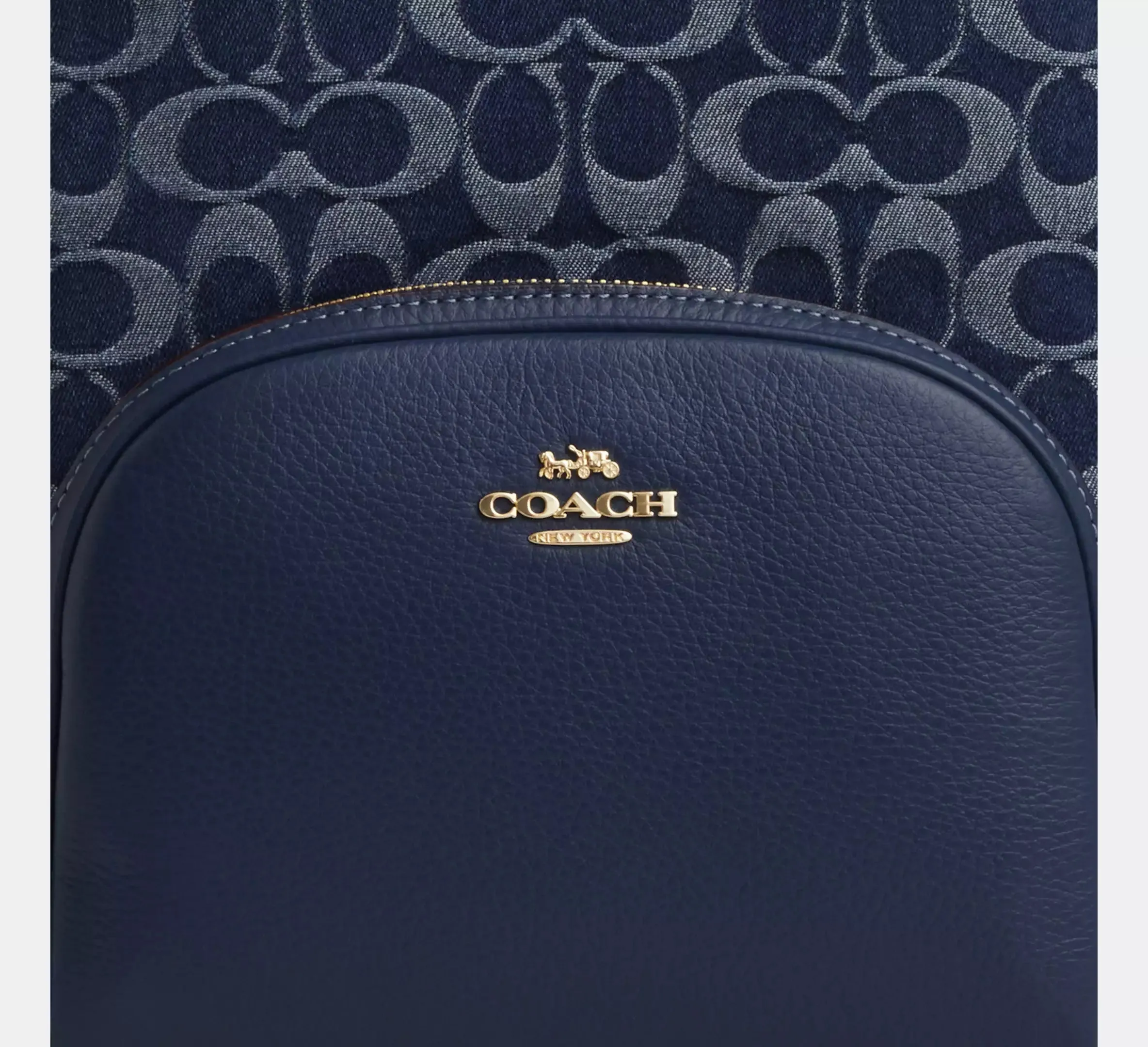 Court Backpack In Signature Denim