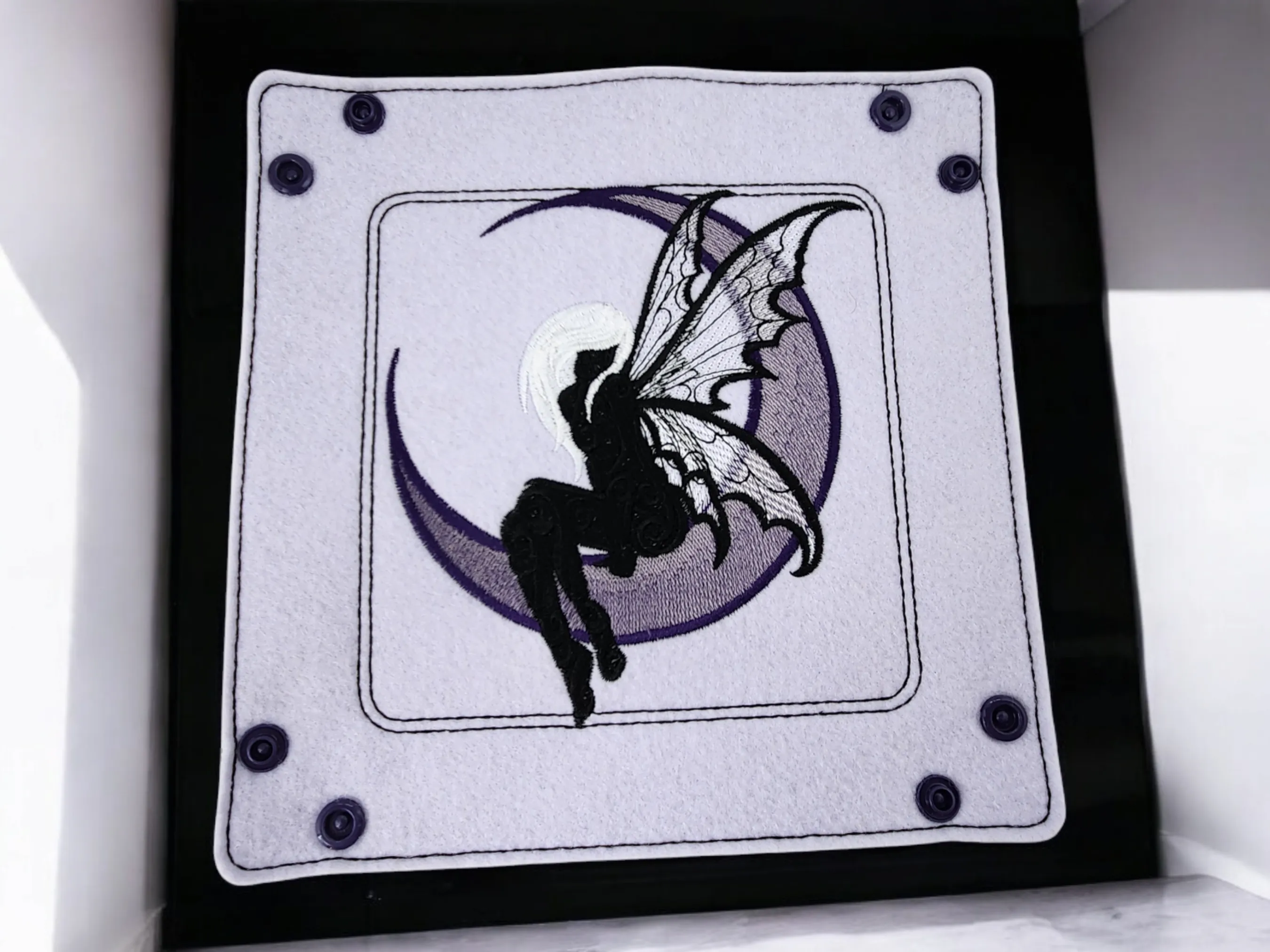 Dark fae and moon dice bag