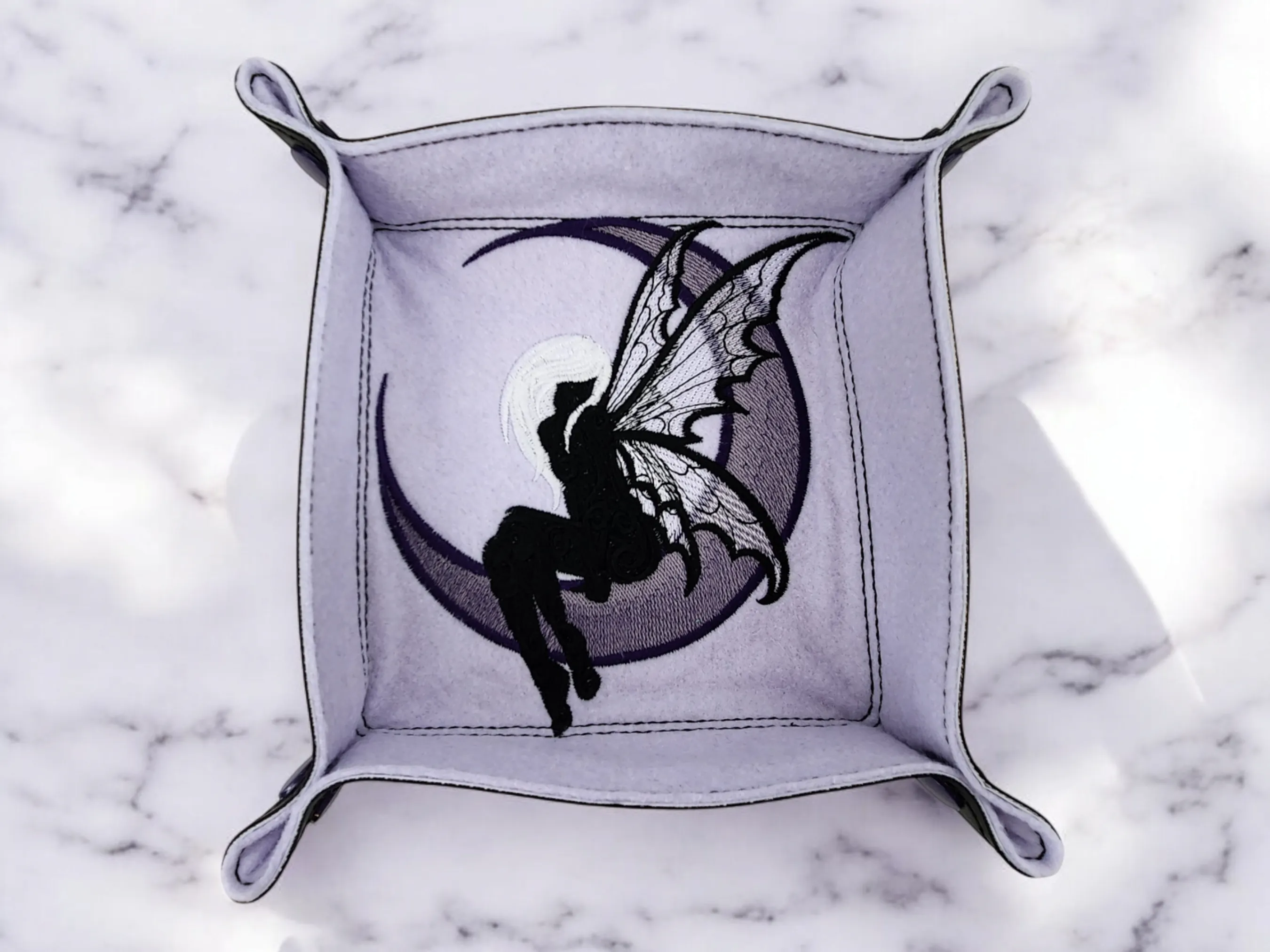 Dark fae and moon dice bag