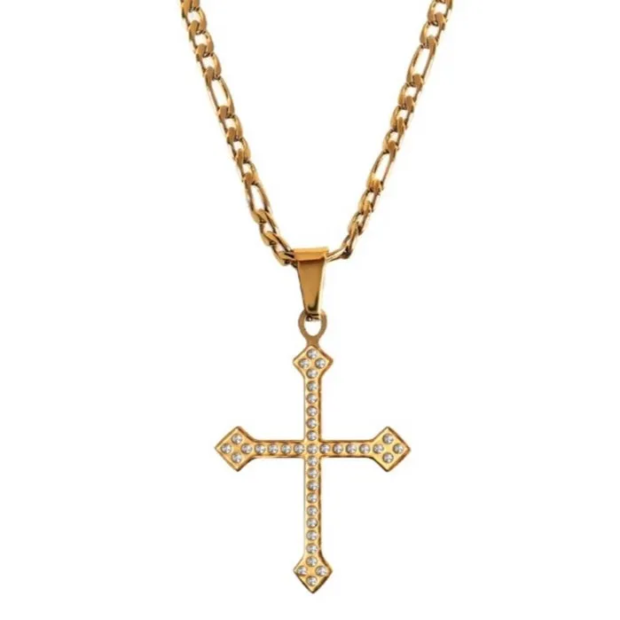 DIAMOND CROSS NECKLACE