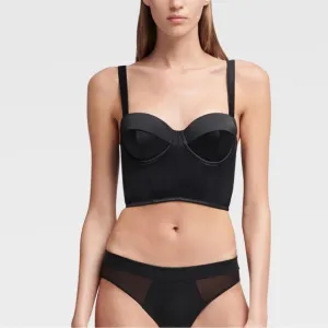 DKNY Satin Bustier Top NWT 36B
