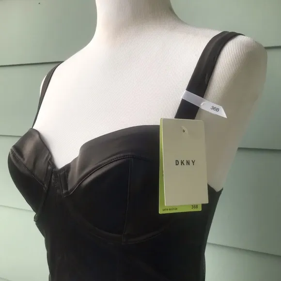 DKNY Satin Bustier Top NWT 36B