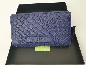 Elk "violet blue" leather wallet / purse