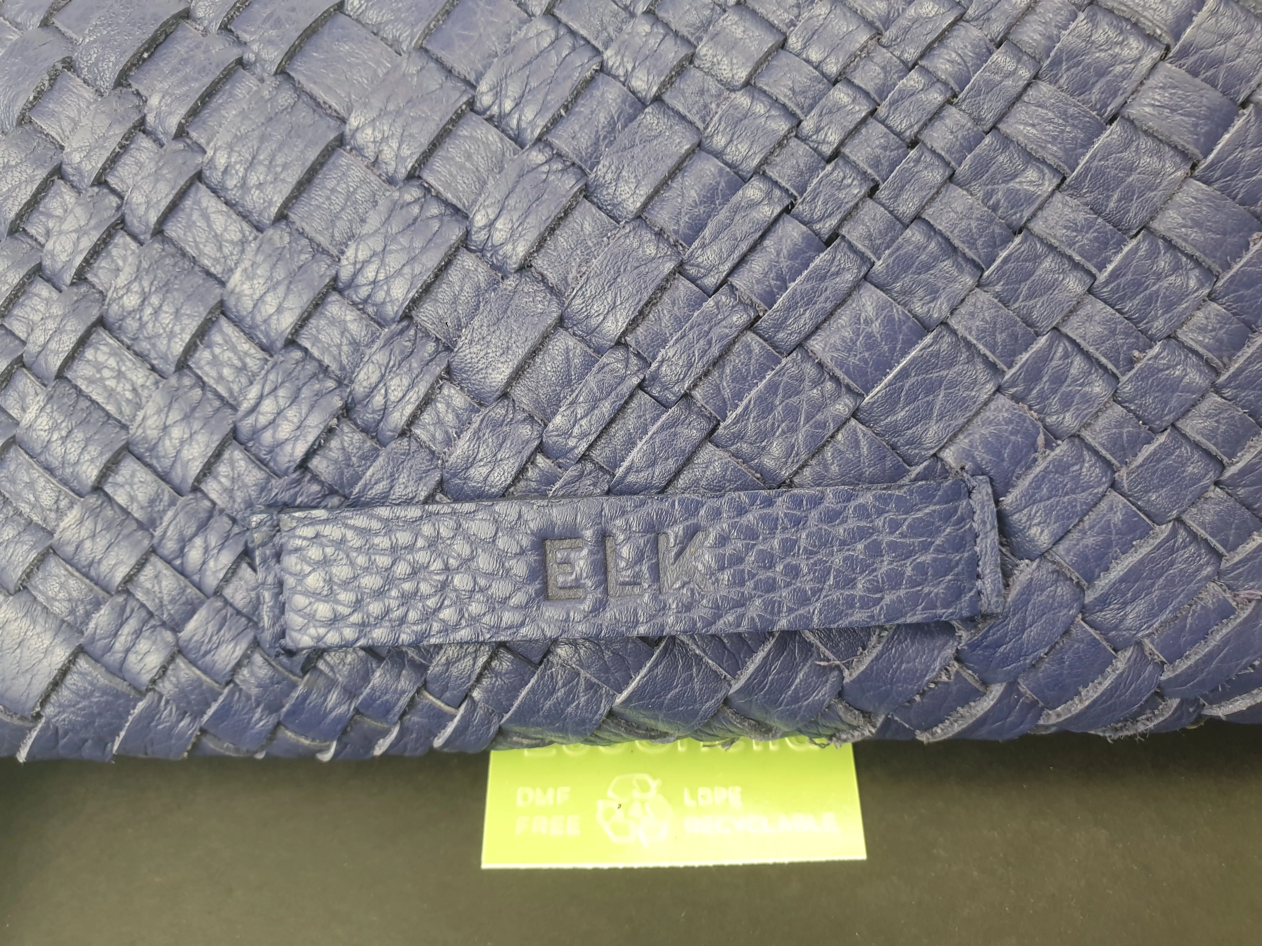 Elk "violet blue" leather wallet / purse