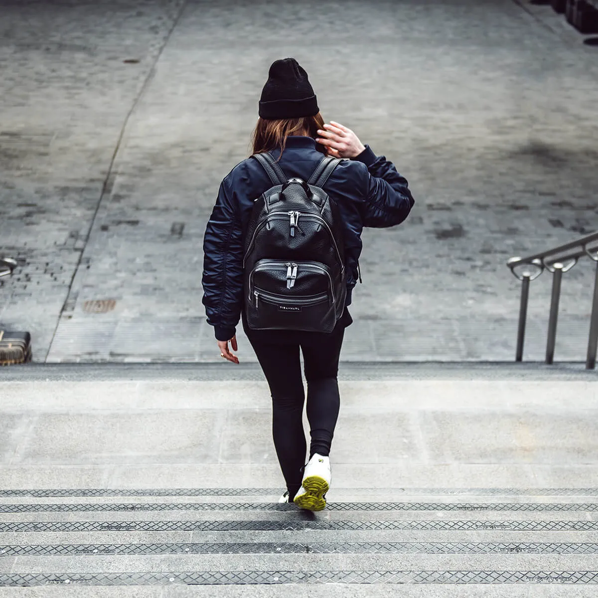 Elwood Changing Backpack Veganes Leder aus recyceltem Polyurethan