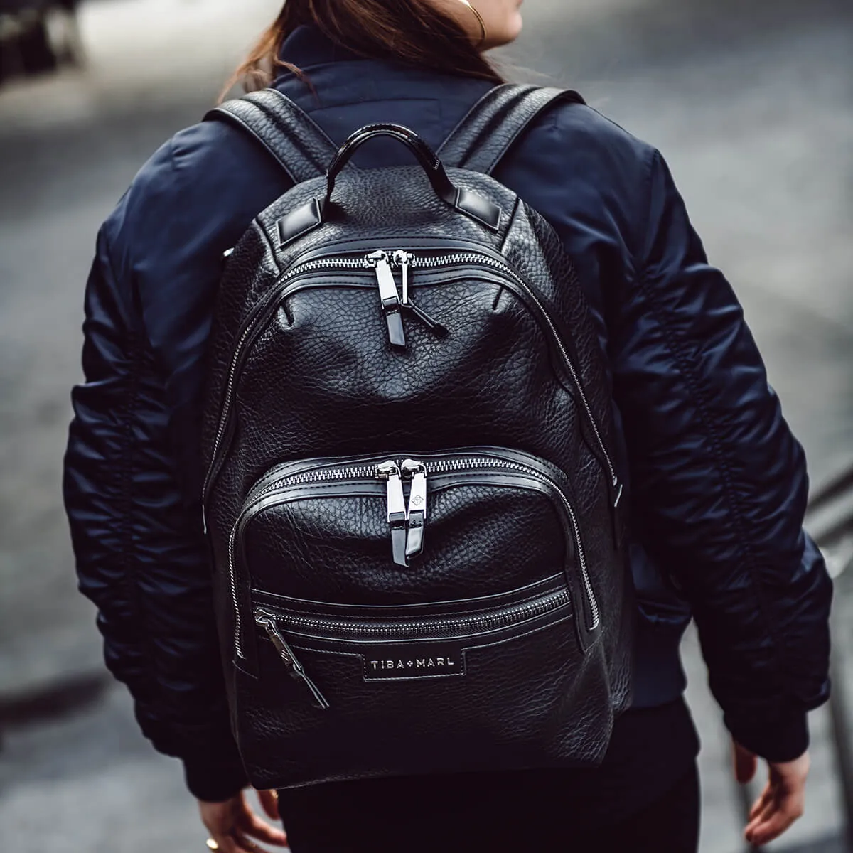 Elwood Changing Backpack Veganes Leder aus recyceltem Polyurethan