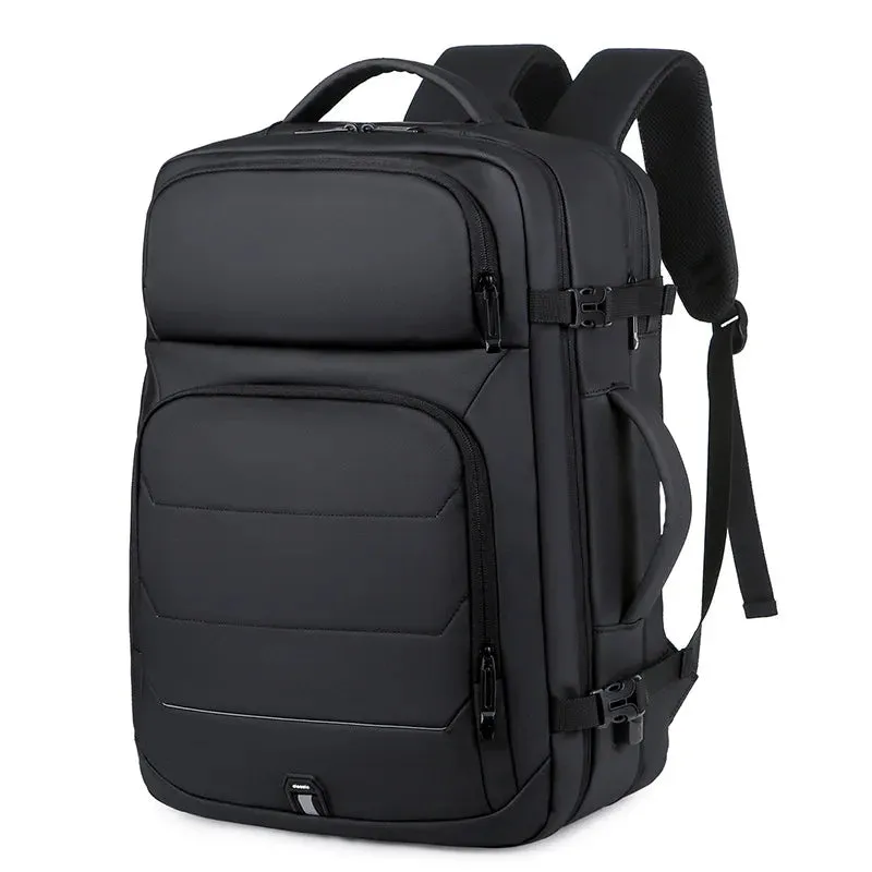 Expandable 17-inch Men’s Laptop Backpack – Waterproof Notebook Bag with USB, Schoolbag, Sports Travel Backpack for Men