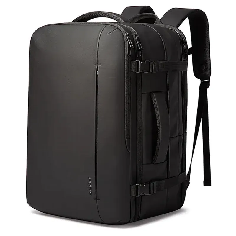 Expandable Backpack Business Travel Bag Black