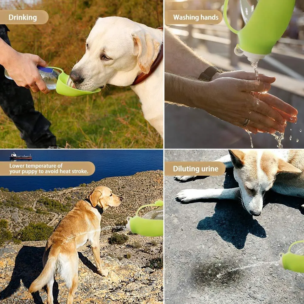 Flip-Up Leaf Portable Dog Water Bottle