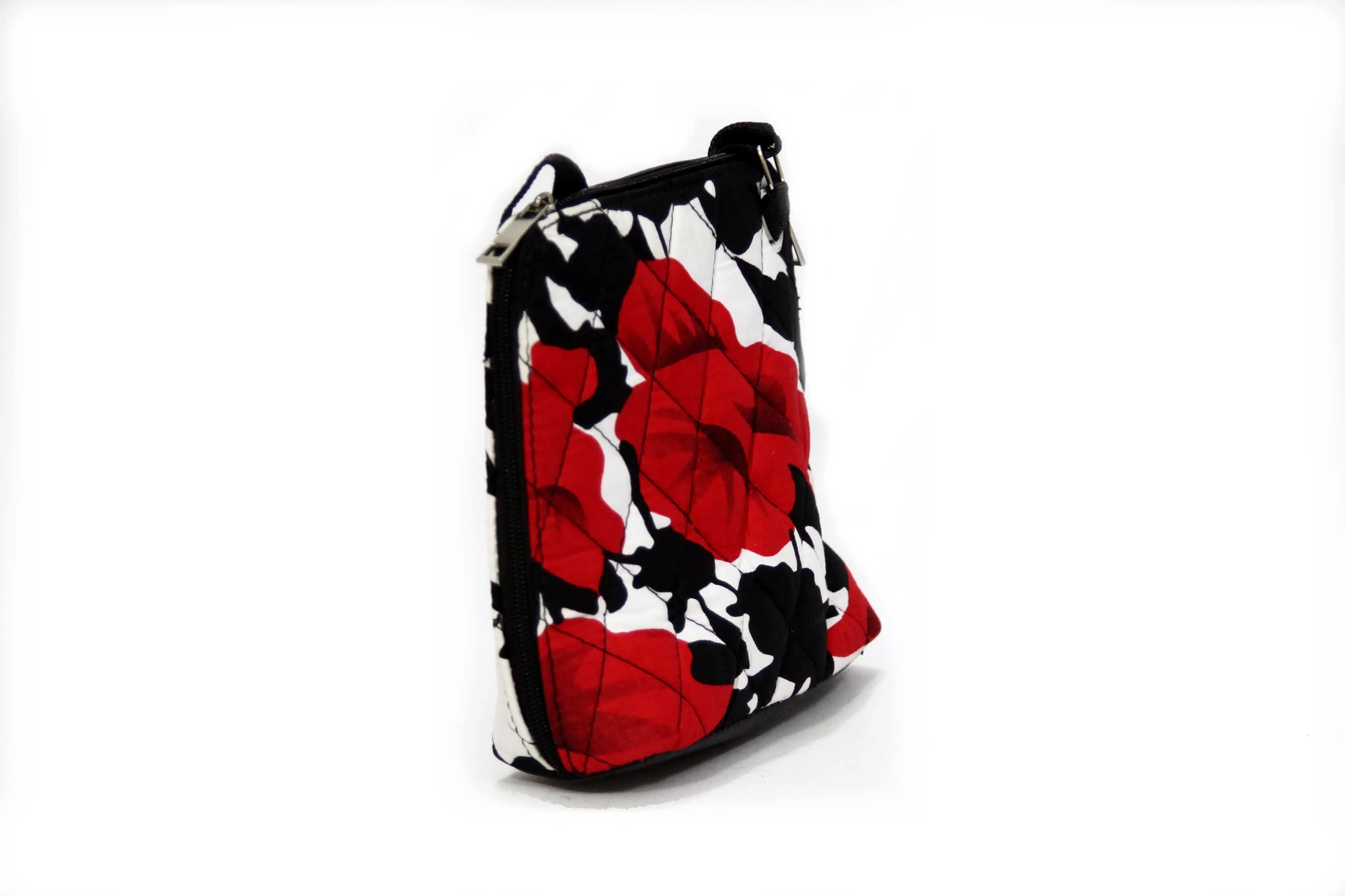 Floral Bucket Ankara Crossbody Purse