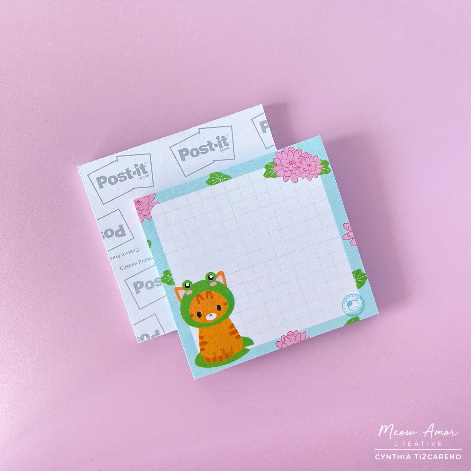 Frog Cat Sticky Notes
