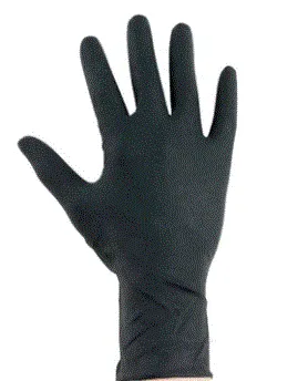 FROMM COLOR STUDIO BLACK VINYL POWDER FREE MEDIUM GLOVES 100-Pack -#D8361 (11)