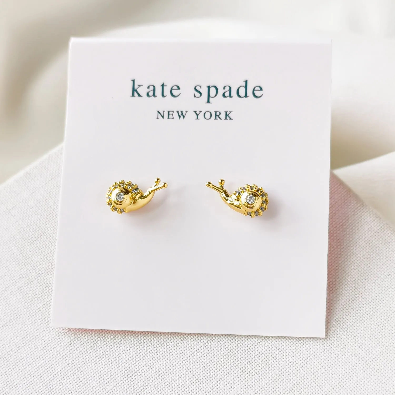 Fruit Salad Pave Snail Earrings