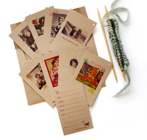 Gauge Swatch Knitting Cards