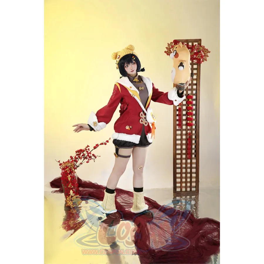 Genshin Impact Xiangling Cosplay Costume C09314  AA