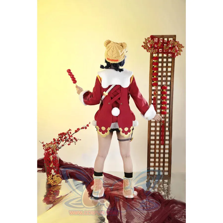 Genshin Impact Xiangling Cosplay Costume C09314  AA