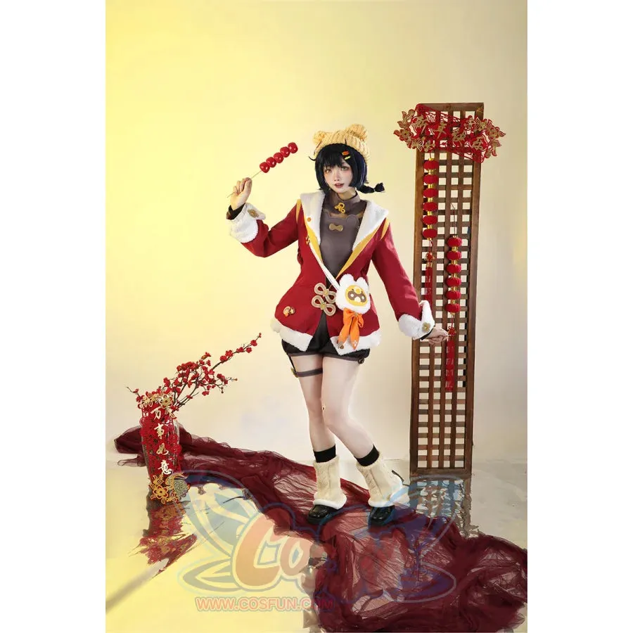 Genshin Impact Xiangling Cosplay Costume C09314  AA