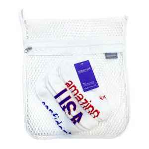 Go USA! laundry bag set with 3 pairs of socks