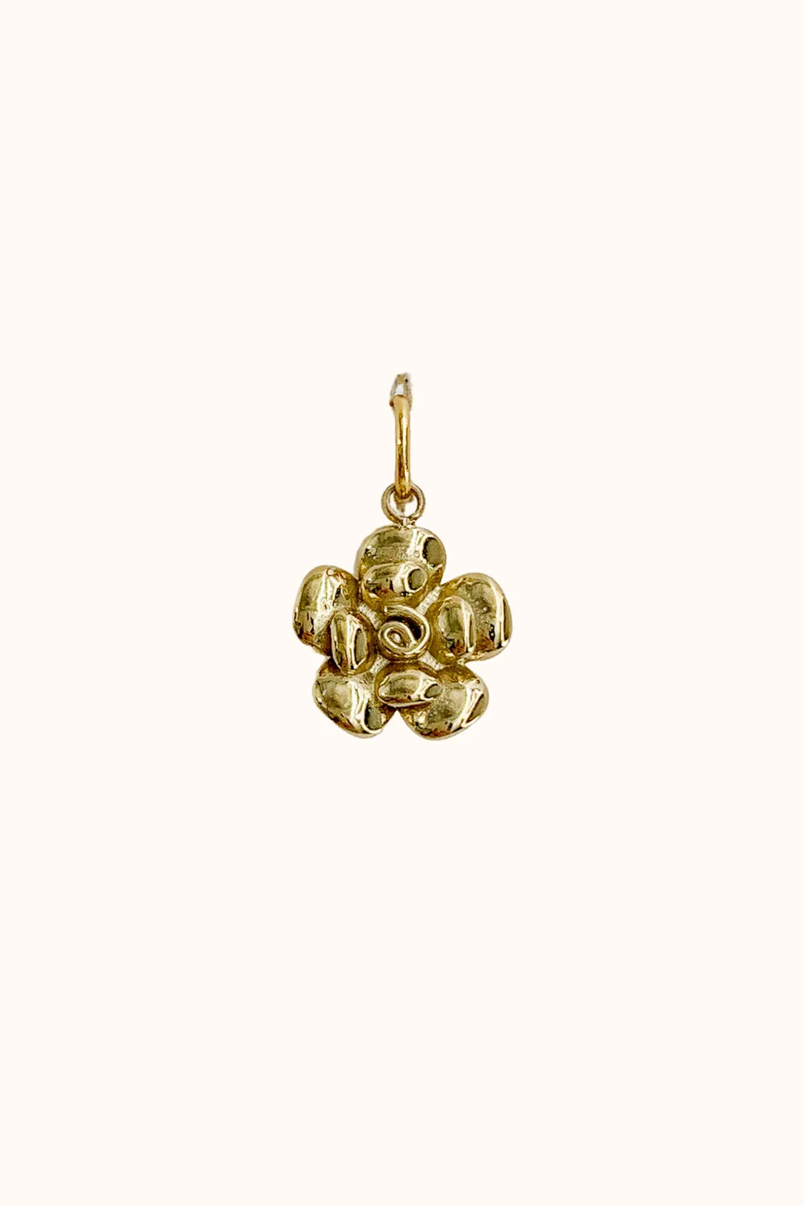 Golden Blossom Charm (Stainless Steel)