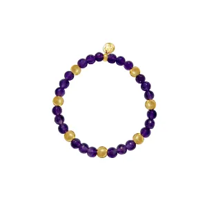 Golden Suns Amethyst Signature Stretch Bracelet