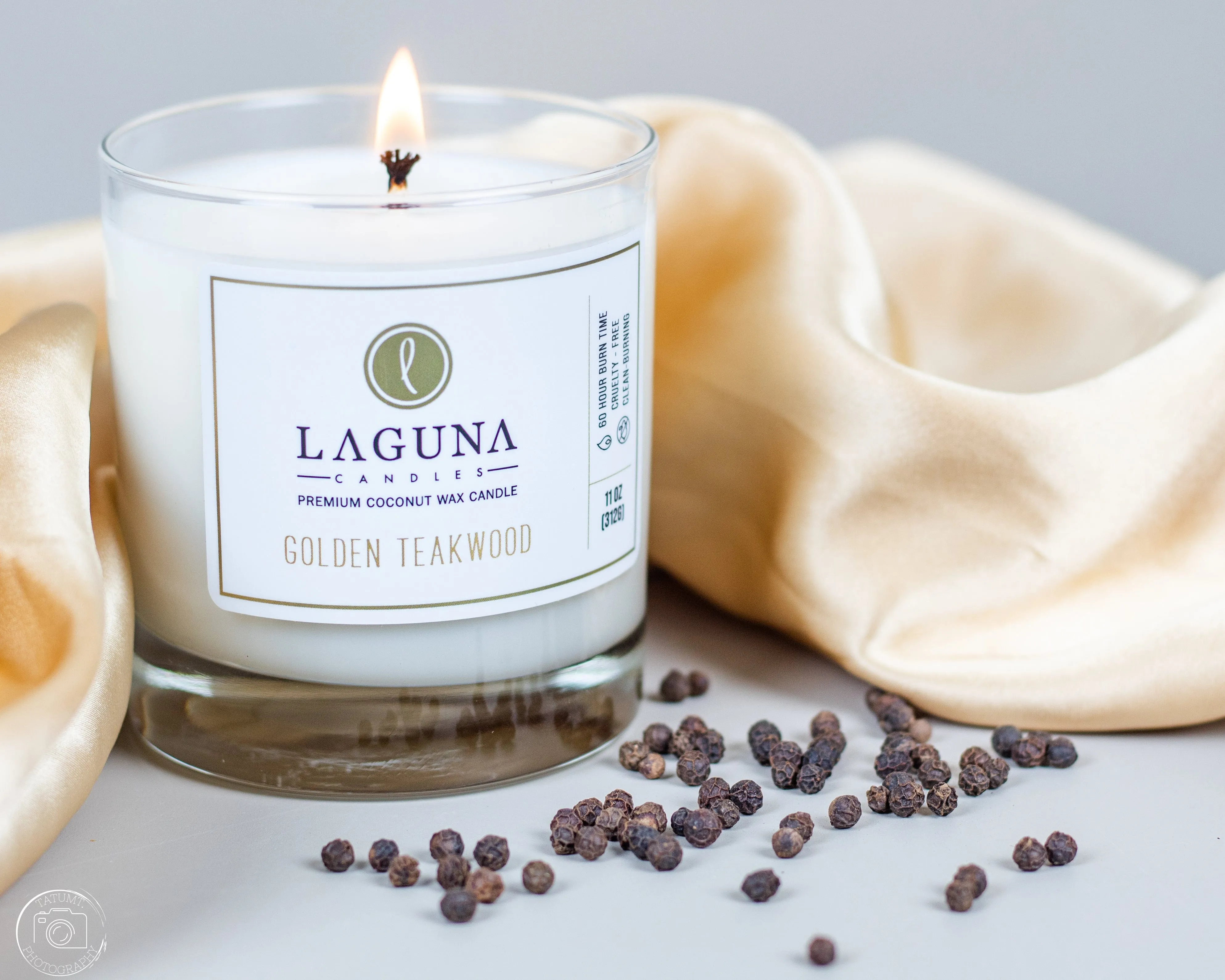 Golden Teakwood 11oz Classic Candle