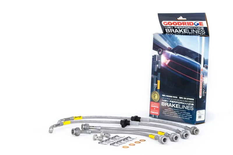 Goodridge 96-00 Honda Civic CX/DX/HX w/ Small Front Rotors SS Brake Lines | 20019
