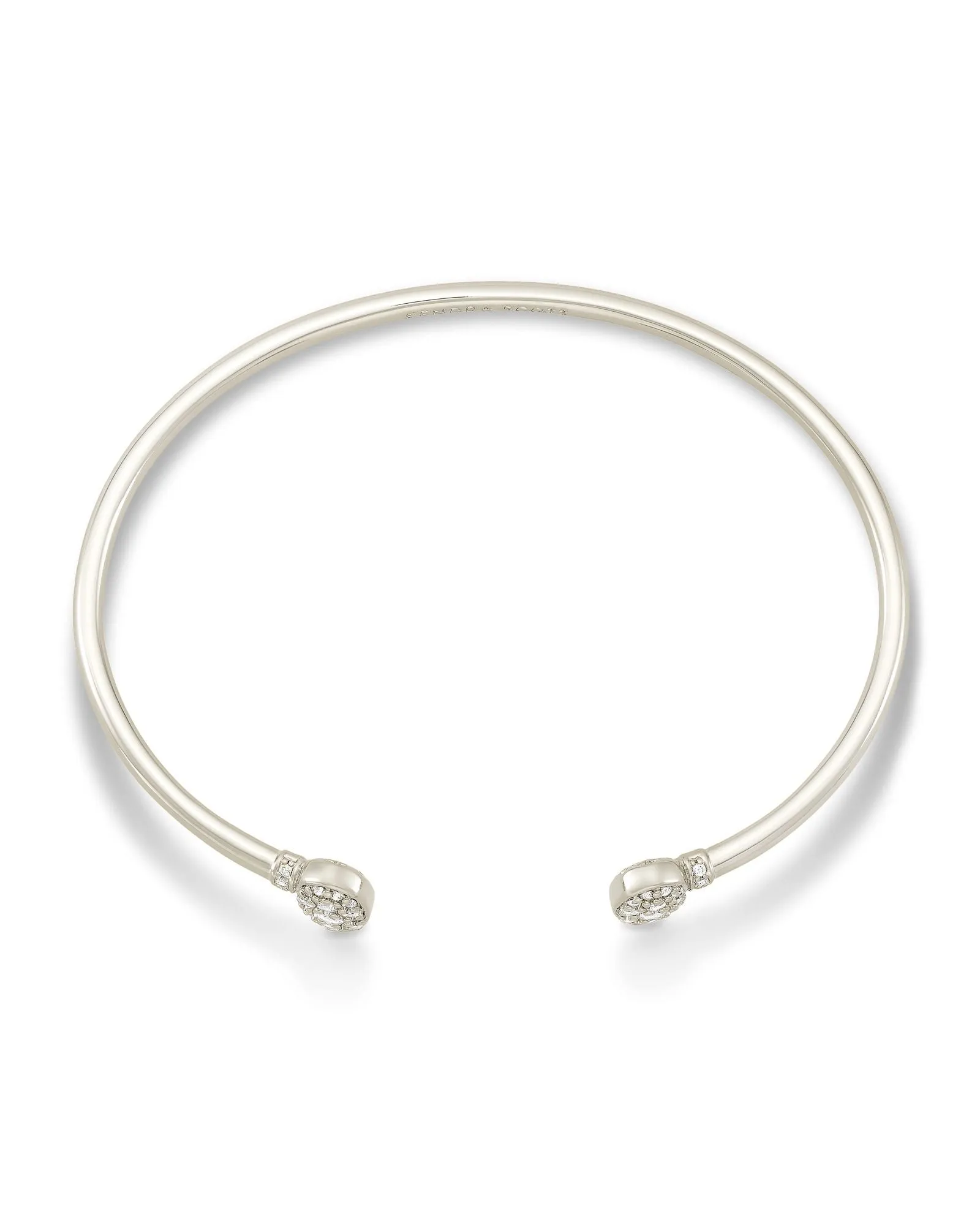 Grayson Crystal Cuff Bracelet in Silver
