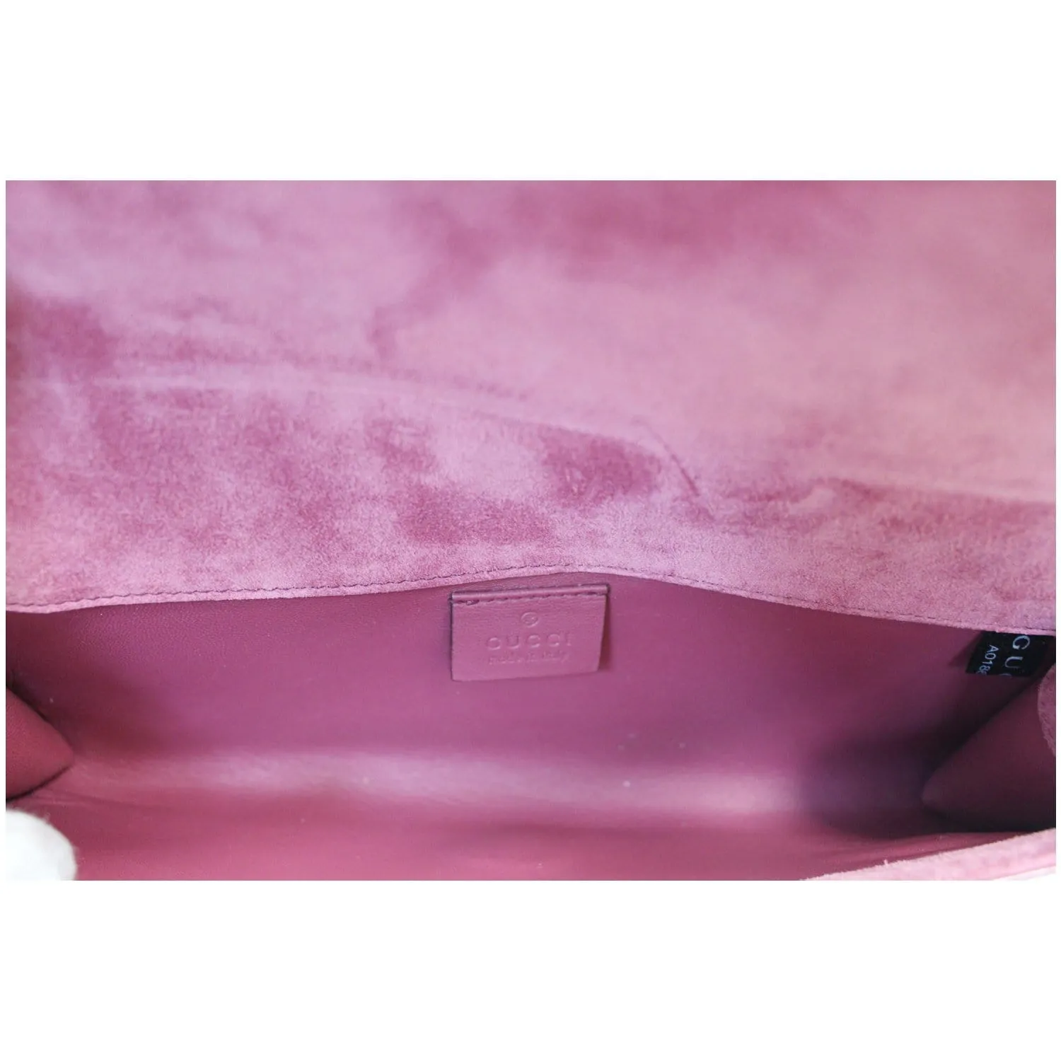 GUCCI Broadway Patent Microguccissima Small Clutch Fuschia - Last Call