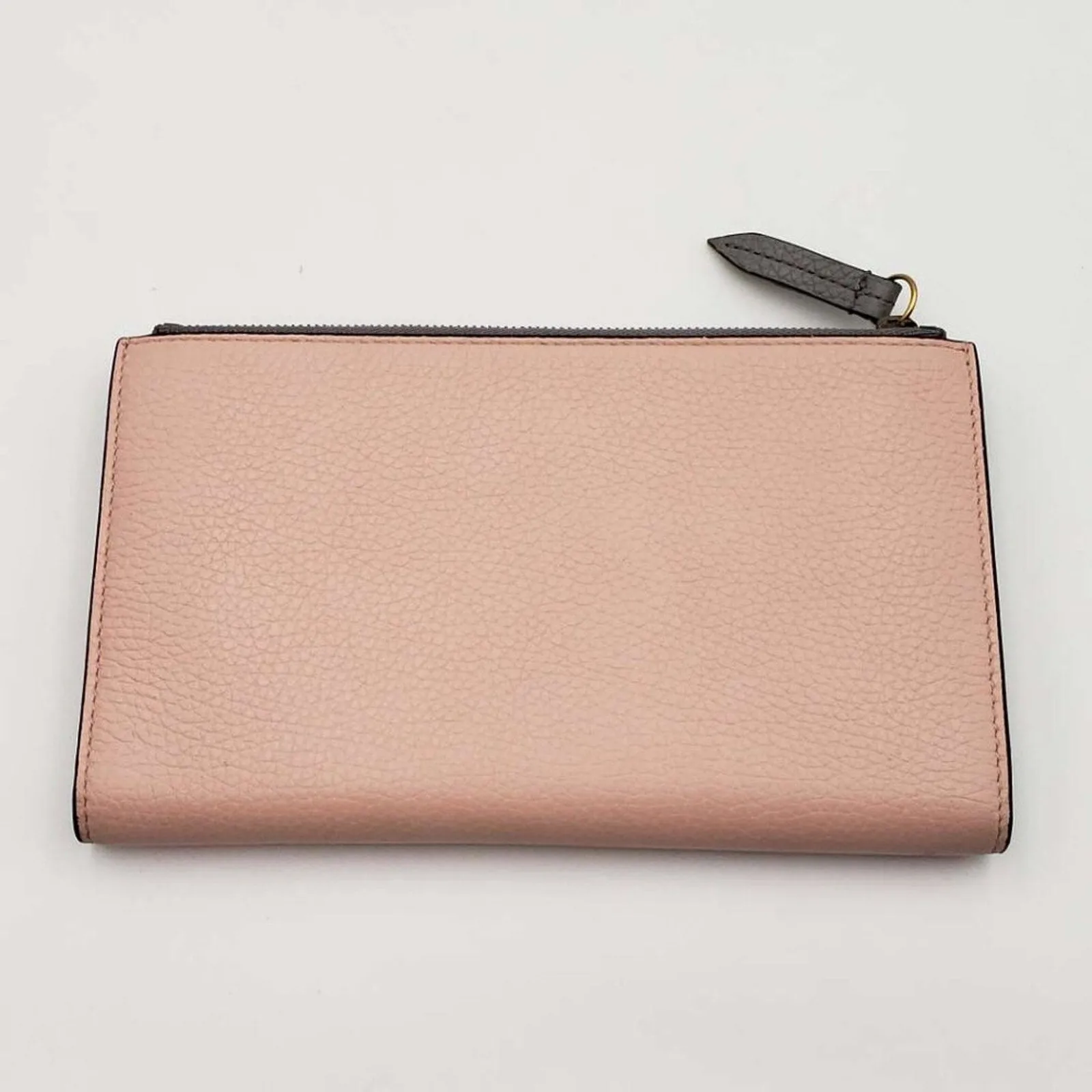GUCCI Pink&Grey W/P Leather Clutch Bag