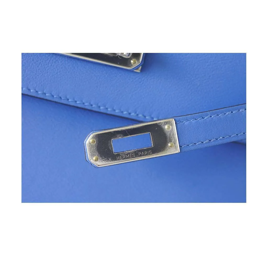 Hermès JPG Kelly Pochette Blue Paradise Bag