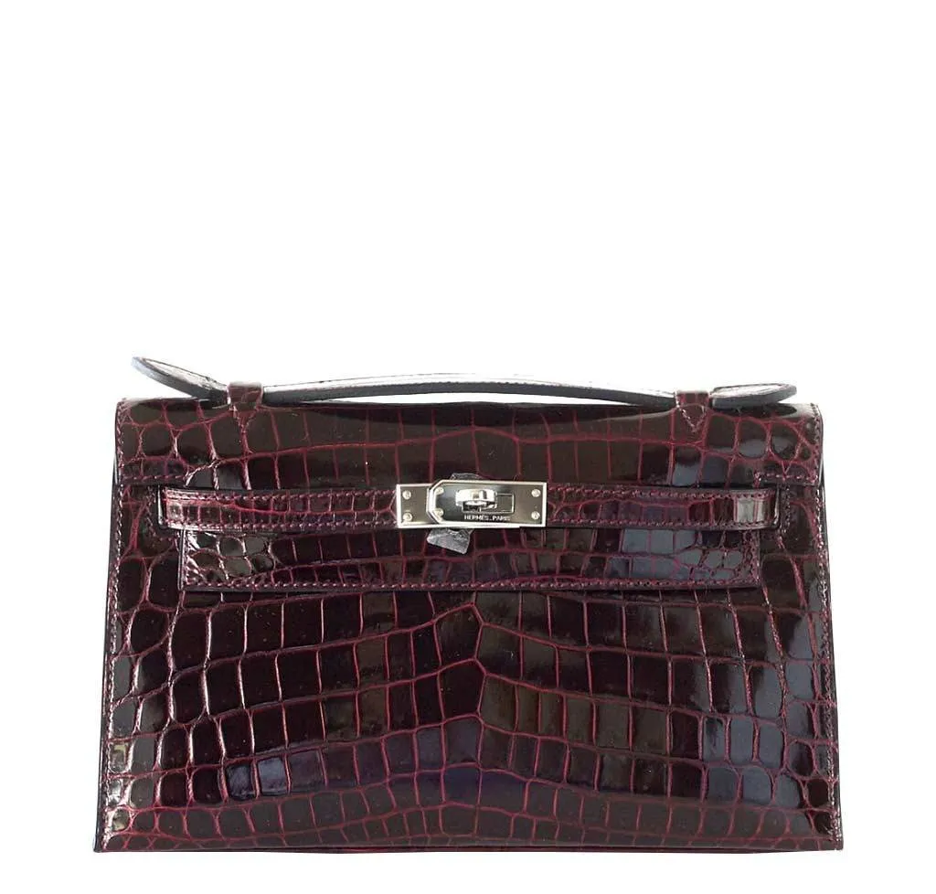 Hermès JPG Kelly Pochette Bordeaux Bag