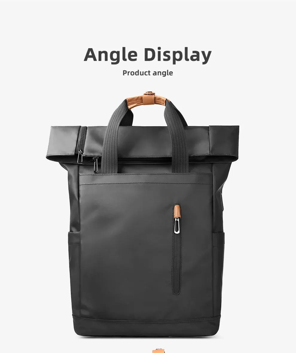 HEROIC KNIGHT 8070B Expandable Laptop Bag & Business Backpack with USB Charger