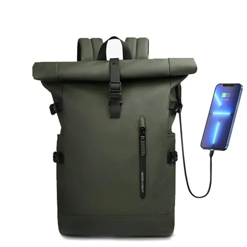 HEROIC KNIGHT 8448 Expandable Laptop Bag & Business Backpack with USB Charger