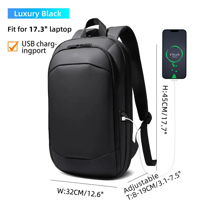 HEROIC KNIGHT 8787 Expandable Laptop Bag & Business Backpack with USB Charger
