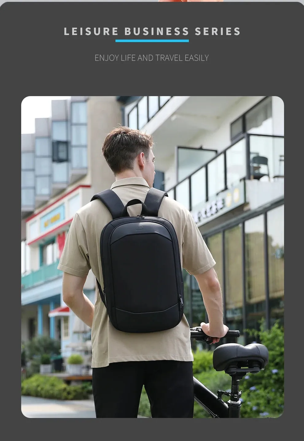 HEROIC KNIGHT 8787XB Expandable Laptop Bag & Business Backpack