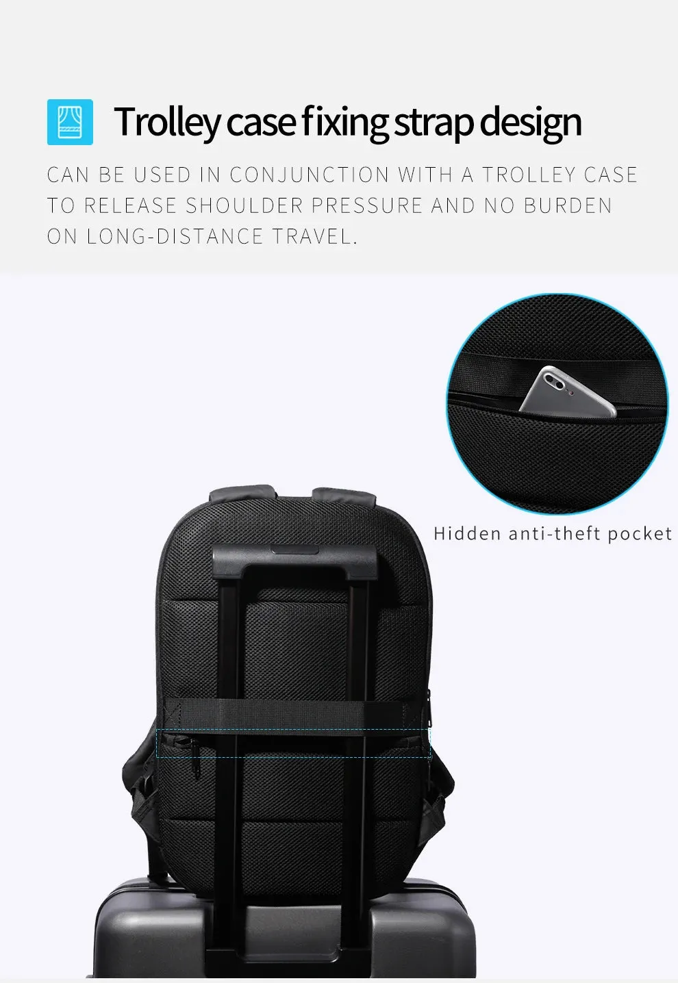 HEROIC KNIGHT 8787XB Expandable Laptop Bag & Business Backpack
