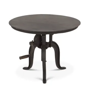 Hoover Mason Black Iron Side Table