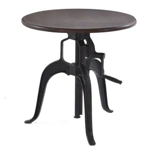 Hoover Mason Walnut Crank Side Table
