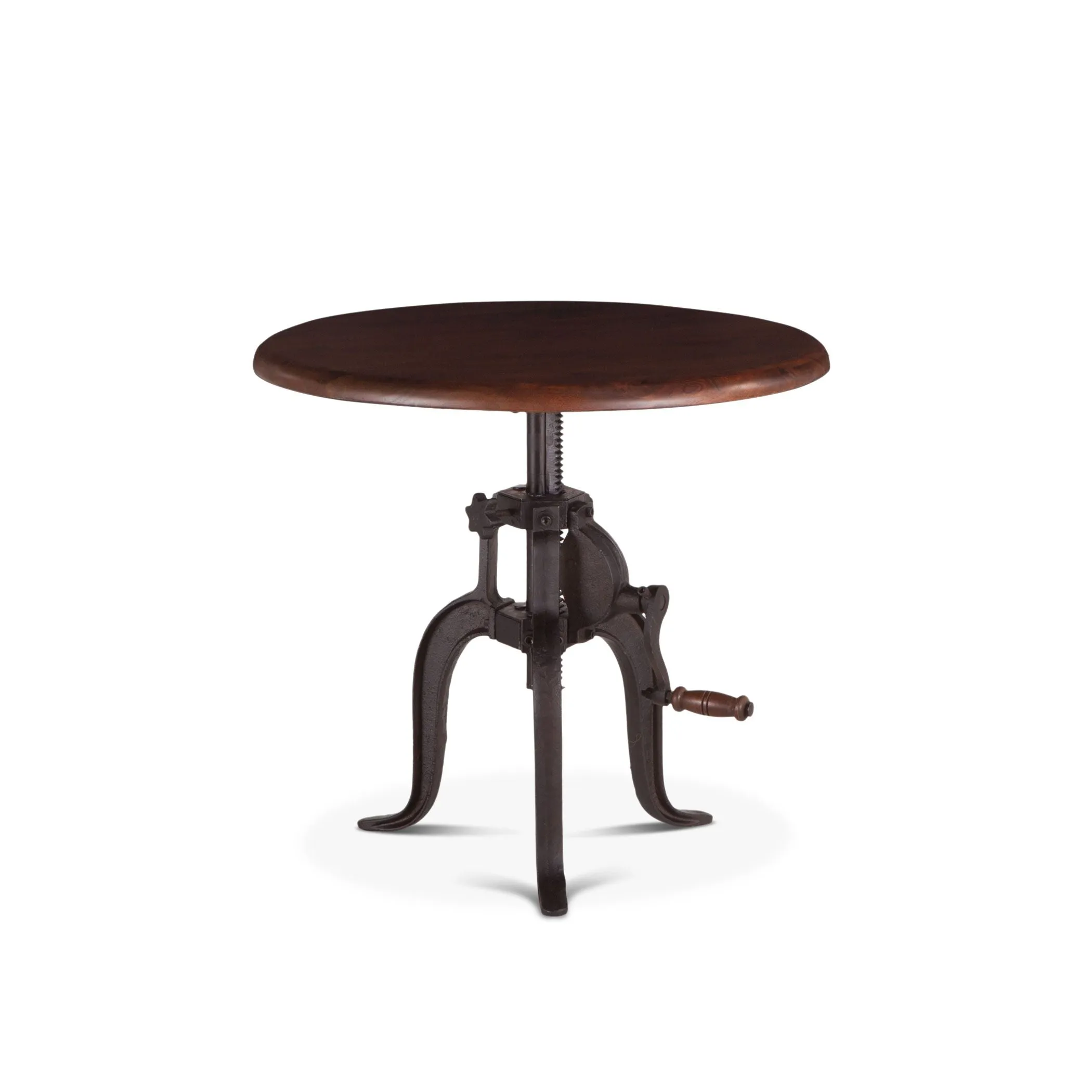Hoover Mason Walnut Crank Side Table