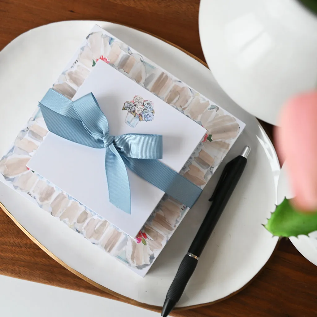 Hydrangea Notepad Duo