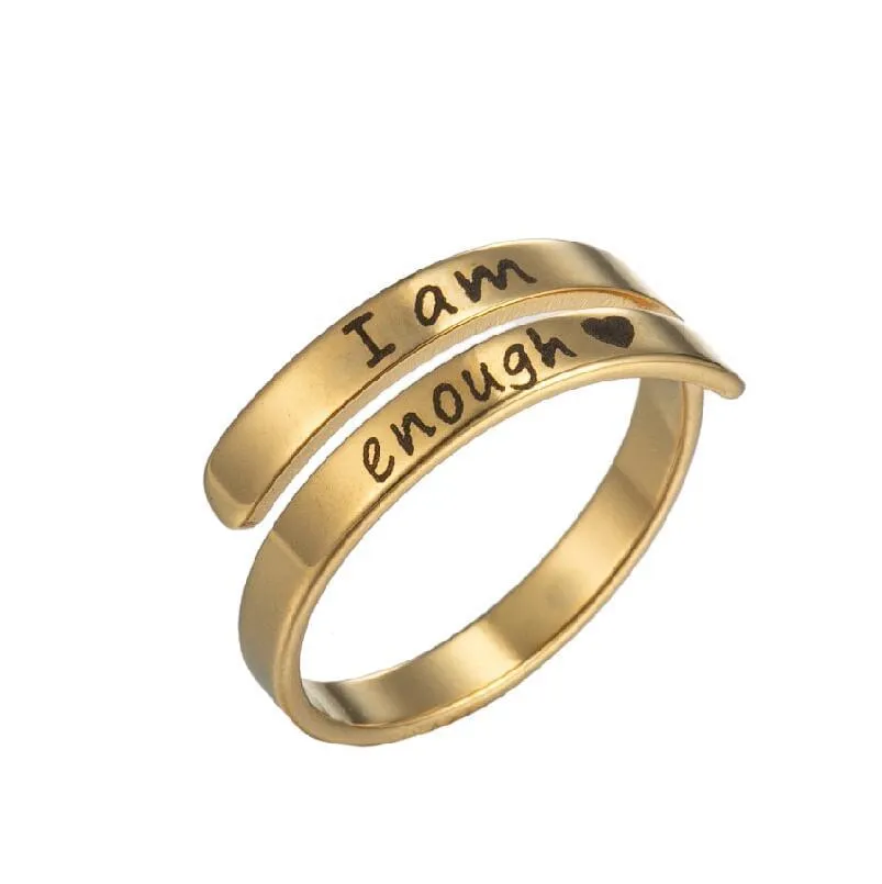 'I Am Enough' Ring