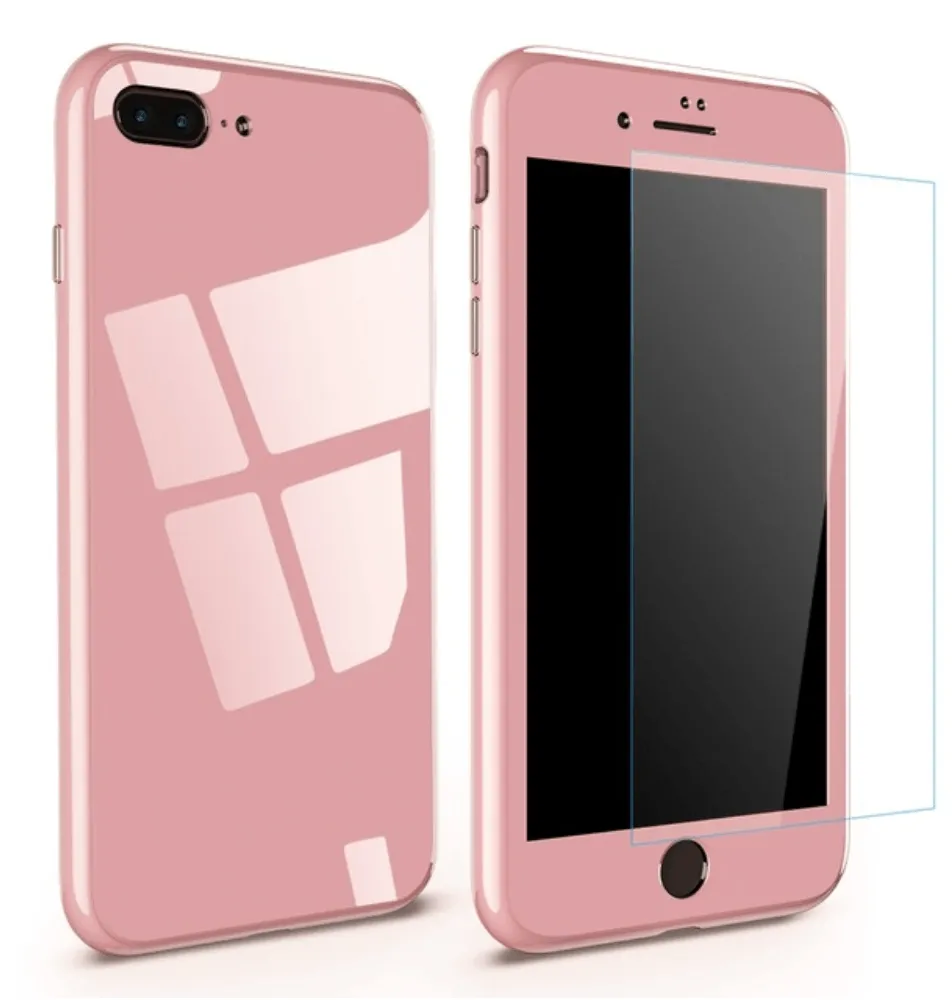 iPhone Magnetic Adsorption Case With Tempered Glass
